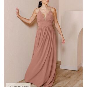 Revelry Maxi Dress in Dusty Rose
